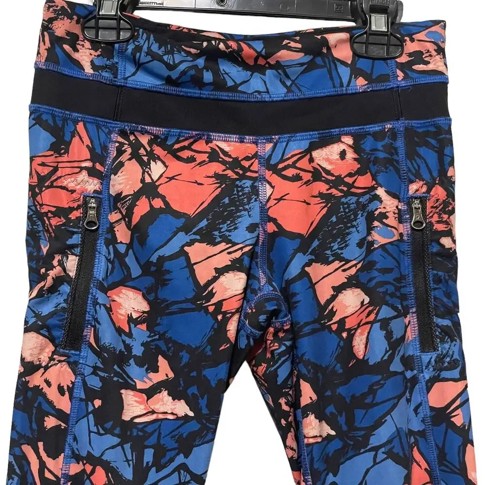 Lululemon athletica Inspire Tight II Paint Storm Harbor Blue Multi